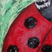Ladybug Original Acrylic Painting