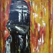 Musical Triptych Original Acrylic Painting- (2 of 3)